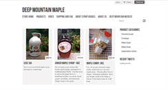 Desktop Screenshot of deepmountainmaplestore.com